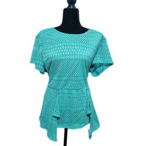 PLUS - Ashley Stewart Peplum Blouse